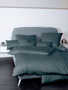 Janine Bettwäsche Colors 31001, Mako-Satin, 2 teilig, feinfädige uni Bettwäsche für alle Jahreszeiten, Markenreißverschluss