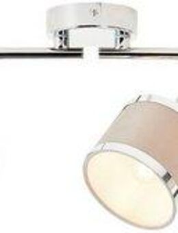 Brilliant Deckenstrahler Alexia, ohne Leuchtmittel, Breite 86 cm, E14, Metall/Textil, chromfarben/grau