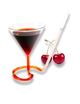 Kreatives Cocktailglas Party Bar Dekor 110ml Trinkglas Spiral Mit Strohhalm Glas 13,90€* - Villingen-Schwenningen