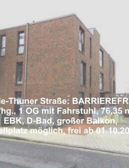 Stade: Altersgerechte 3 Zim. Whg. mit Fahrstuhl u. Balkon - Stade (Hansestadt)