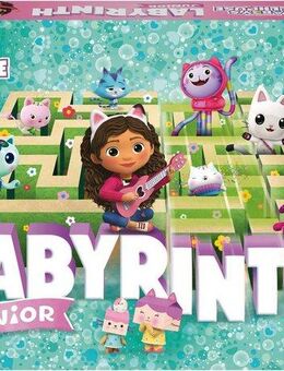 Ravensburger Spiel Gabby's Dollhouse Junior Labyrinth, Familienspiel, Made in Europe