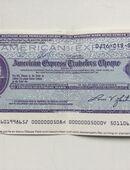 American Express Travelers Cheque Check 50 DM Sammler Alt in 36043