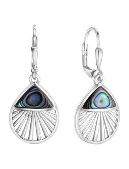 Vivance Paar Ohrhänger 925-Sterling Silber rhodiniert Abalone