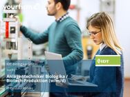 Anlagentechniker Biologika / Biotech-Produktion (w/m/d) - Dessau-Roßlau