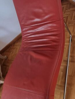 Rote Relaxliege von Rolf Benz - Kenzingen Zentrum