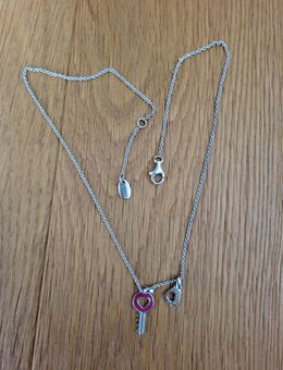 Halskette Esprit Silber Pink, Damen, Mädchen Kette - Bad Vilbel