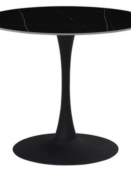 HELA Bistrotisch PAOLA Esstisch rund, 90 cm, robuste Steinplatte, verschiedene Steinfarben, Pflegeleicht