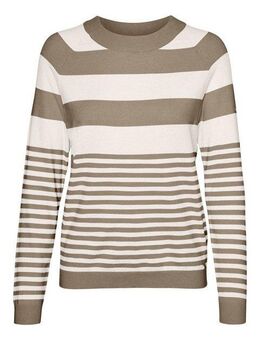Vero Moda Rundhalspullover VMHAPPINESS LS RAGLAN PULLOVE GA BOO REP