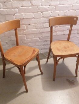 2x DDR Gaststätten Holzstuhl - Panketal