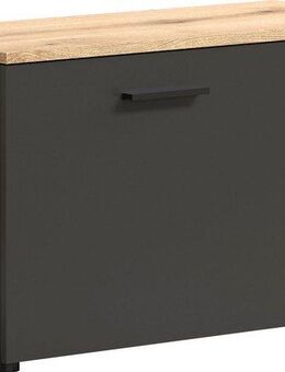 Home affaire Sitzbank Estepona (1-St), Schuhbank mit 2 Türen & 2 Einlegeböden – (B/T/H) 80/36/48 cm