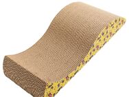 Croci Kratzmöbel Wavy mit Katzenminze - gelb / schwarz