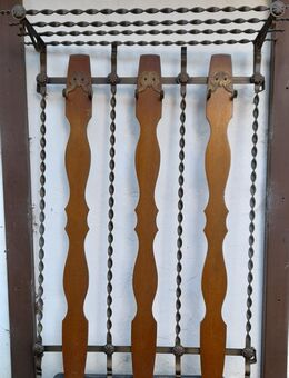 Garderobe, Flurgarderobe schmiedeeisern- Holz - Grävenwiesbach