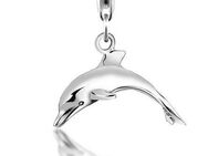 Nenalina Charm-Einhänger Charm Delfin Tier Anhänger 925 Silber