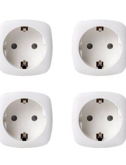 Hyrican WLAN-Steckdose Smart WIFI Steckdose, 16A, Sprachsteuerung, 4-St.