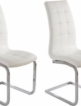 INOSIGN Freischwinger Lola (Set, 2 St), 2 oder 4 Stück, Bezug in Kunstleder oder Samtsoff, chrom Metallgestell