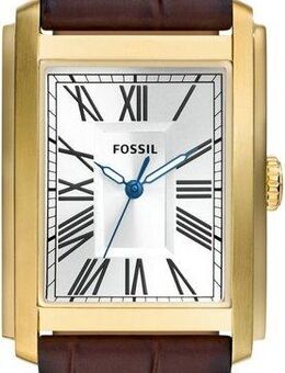 Fossil Quarzuhr CARRAWAY FS6011, Armbanduhr,Herrenuhr, Damenuhr, Nachhaltigkeitssiegel, Lederarmband