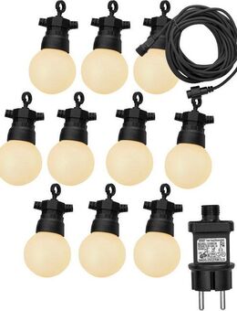 Luxform Lichterkette 24V-Lichterkette Honolulu - mit warmweißen LED, Überall aufhängbar, drinnen und draußen