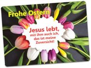 Christliche Osterkarte: Kreis bunter Tulpen - Osterkarten - Postkarten Ostern - Edition Katzenstein - Wilhelmshaven Zentrum