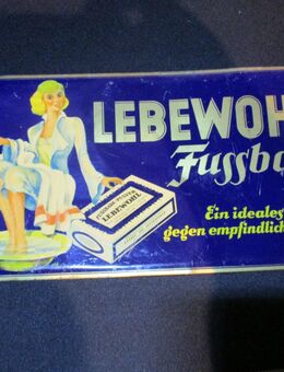 Altes Blechschild Lebewohl Fußbad 1920er, 1930er Jahre - Schliersee