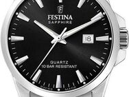 Festina Quarzuhr Swiss Made Collection F20024/4, Armbanduhr, Herrenuhr, Damenuhr, Swiss Made, Edelstahlband, Datum