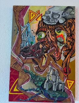 Abstrakte Kunst handgefertigtes Bild - Lottstetten