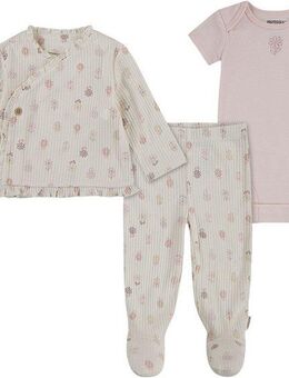 HUGGIES babywear Erstausstattungspaket HUGG BODYSUIT PANT SET (Set, 3-tlg) mit Allover-Blümchenprint