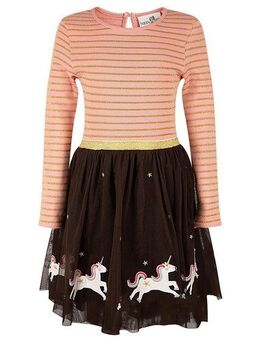 happy girls Midikleid mit hochwertigen Einhorn-Applikationen am Saum