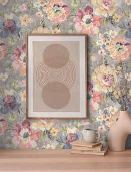 A.S. Création Vliestapete Aquarell Dreams Blumen-Tapete Mustertapete Aquarellfarben Blumen, glatt, matt, (1 St), Vliestapete Landhaus für Schlafzimmer Küche Wohnzimmer Blumen Design