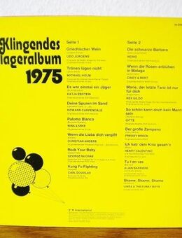 Klingendes Schlageralbum 1975-Vinyl-LP,SR International - Linnich