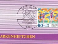 Berlin (West): MiNr. DSH-MH 9 b (MiNr. 777), 00.00.1987, Markenheftchen der Stiftung Deutsche Sporthilfe "Sport: Turnen", postfrisch - Brandenburg (Havel)