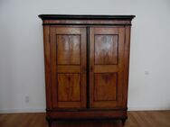 Alter antiker Dielenschrank / Kleiderschrank / Biedermeier / Vollholz ebonisiert - Zeuthen