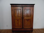 Alter antiker Dielenschrank / Kleiderschrank / Biedermeier / Vollholz ebonisiert - Zeuthen