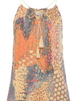 Buffalo Strandtop mit Animalprint, leichtes Blusentop, figurbetont