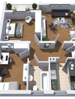 3-Zimmer-Wohnung in Herne Horsthausen im EG mit Balkon und Wannenbad. - Herne