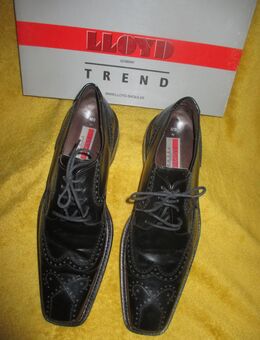 NEUw * Elegant * Anlass * Business * Freizeit * Budapester * Echt- Leder * Schnür * Schuhe "Lloyd" Original * Modell: Neo * Gr. 43/ 9 * schwarz * black * - Riedlingen