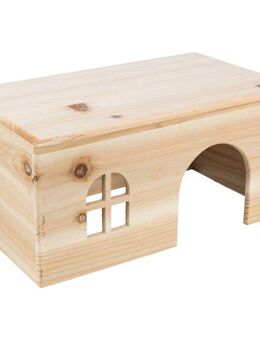 TRIXIE Haus nagelfrei aus Holz für Zwergkaninchen - 1 Stück
