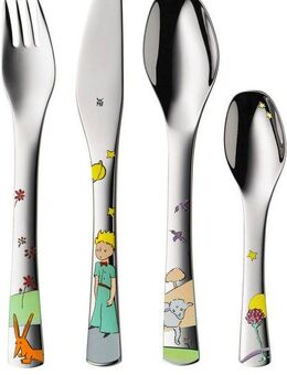 WMF Kinderbesteck Der kleine Prinz (4-tlg), 1 Personen, Cromargan® Edelstahl Rostfrei 18/10, ab 6 Jahren, hygienisch, säurefest