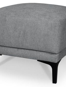 Places of Style Polsterhocker Xander, Breite 58 cm, Soft-Touch Chenille, schwarze Metallfüße