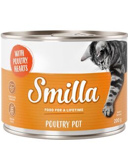 Sparpaket Smilla Geflügeltöpfchen 24 x 200 g - zartes Geflügel mit Geflügelherzen
