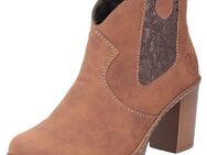 Rieker Cowboy Stiefelette, Westernstiefelette, Stiefelette mit seitlichem Stretcheinsatz