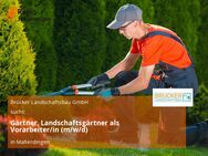 Gärtner, Landschaftsgärtner als Vorarbeiter/in (m/w/d) - Malterdingen