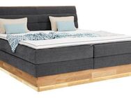 OTTO products Boxspringbett, LED-Beleuchtung, mit zertifizierten, recycelten Bezugsstoffen