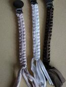 Schnullerkette Schnullerclips Schnullerband Baumwolle Geflochten Junge Mädchen in 24536