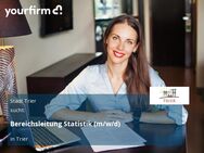 Bereichsleitung Statistik (m/w/d) - Trier