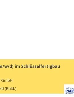 Bauleiter (m/w/d) im Schlüsselfertigbau - Langenfeld (Rheinland)