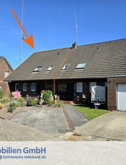 Vermietete Doppelhaushälfte mit Garage - Uplengen