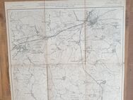 Alte Landkarte, Karte auf Leinen, 1880, Kellinghusen - Büdelsdorf