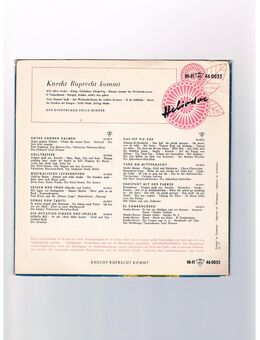 Knecht Ruprecht kommt-Der Kinderchor Erich Bender-Weihnachtslieder-Vinyl-SL,Heliodor,460035 Hi-Fi,1957 - Linnich