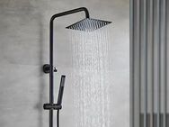 welltime Duschsystem Rainshower, 1 Strahlart(en), Duschsystem, Rainshower eckig 200x200mm, Edelstahl, gebürstet