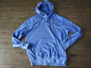 Camp David Kapuzenpulli Hoody mit Kapuze hellblau Used Vintage Style Gr L - Hoppegarten